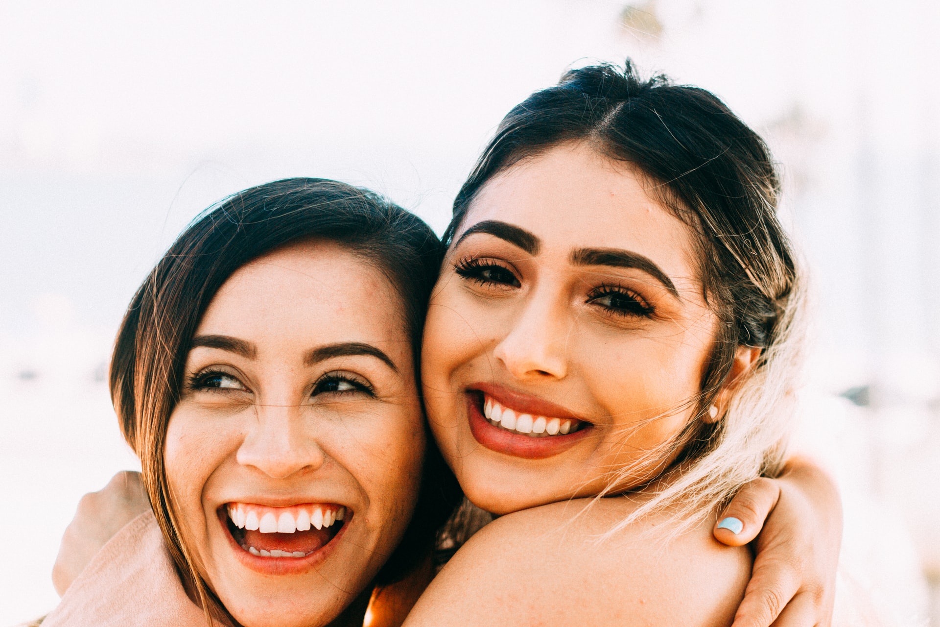 glowing smile - two woman smiling