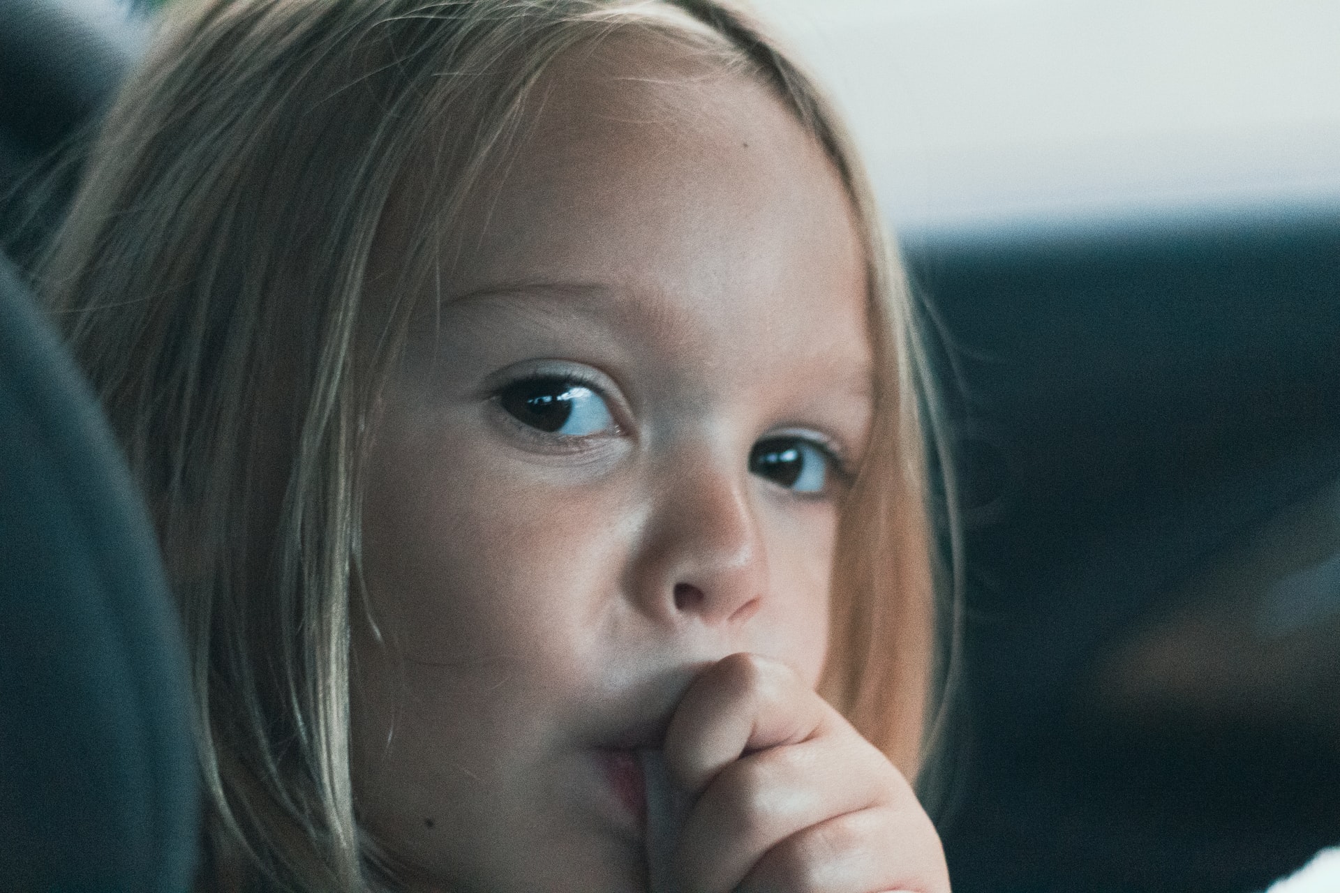 little girl thumb sucking teeth