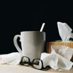 tea cup and other items for when sick - common illnesses and gum disease